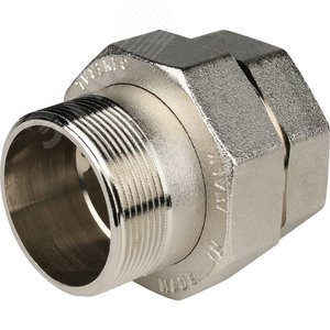 Разъемное соединение 'американка' ВН никелированное, уплотнение под гайкой o-ring кольцо 2' - фото 5