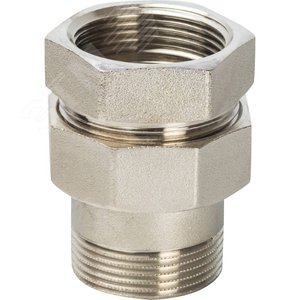 Разъемное соединение 'американка' ВН никелированное, уплотнение под гайкой o-ring кольцо 1'1/2 - фото 1