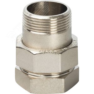 Разъемное соединение 'американка' ВН никелированное, уплотнение под гайкой o-ring кольцо 1'1/2 - фото 2