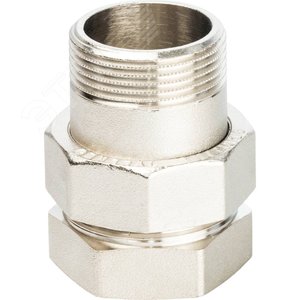 Разъемное соединение 'американка' ВН никелированное, уплотнение под гайкой o-ring кольцо 1'1/4 - фото 2