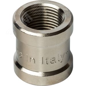 Муфта ВВ никелированная 3/8' - фото 1