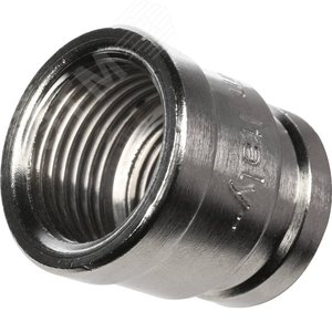 Муфта ВВ 1/2'х3/8' переходная, никелированная - фото 4