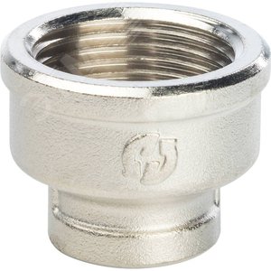 Муфта ВВ 1'х1/2' переходная, никелированная - фото 2