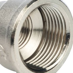 Муфта ВВ 1'х1/2' переходная, никелированная - фото 7