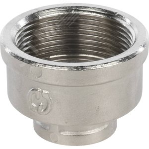 Муфта ВВ переходная никелированная 1'1/2x3/4' - фото 2