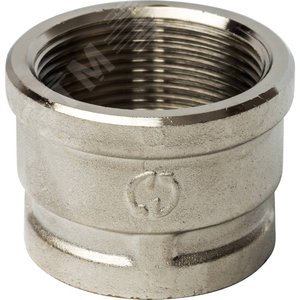 Муфта ВВ 1'1/2х1' переходная, никелированная - фото 2
