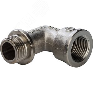 Изображение товара Угольник НВ 3/8' с упором, никелированный (шт)