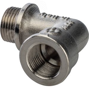 Угольник НВ 3/8' с упором, никелированный - фото 4