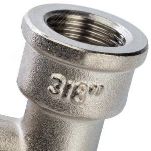 Угольник НВ 3/8' с упором, никелированный - фото 6