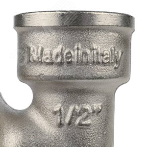 Угольник НВ 1/2 с упором, никелированный - фото 5