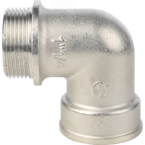 Угольник НВ 1'1/4 с упором, никелированный - фото 2