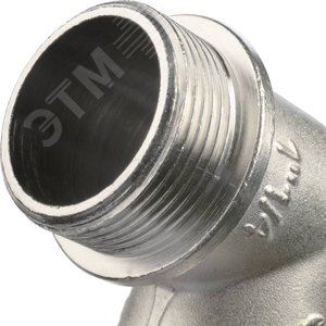 Угольник НВ 1'1/4 с упором, никелированный - фото 8