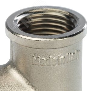 Тройник ВВВ 1/2'х1/2'х1/2' никелированный - фото 6