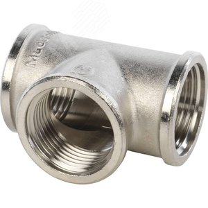 Тройник ВВВ 1'х1'х1' никелированный - фото 2