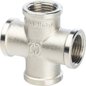 Крестовина ВВ 1/2' никелированная - фото 1