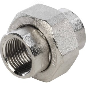 Разъемное соединение 'американка' ВВ никелированное 1/2 - фото 4