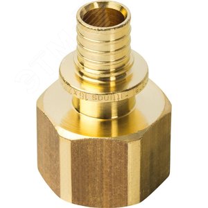 Переходник 16х3/4'ВР с внутренней резьбой, аксиальный, латунь - фото 2