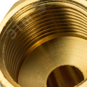 Переходник 16х3/4'ВР с внутренней резьбой, аксиальный, латунь - фото 5