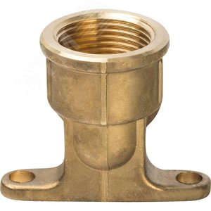 Угольник 25х3/4'ВР переходной с внутренней резьбой, водорозетка, аксиальный, латунь - фото 4