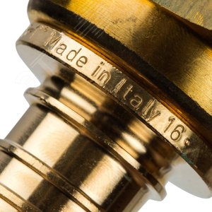 Переходник 25х1'ВР с накидной гайкой, аксиальный, латунь - фото 5