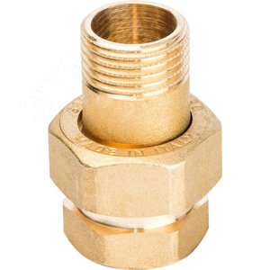 Разъемное соединение 'американка' ВН уплотнение под гайкой по плоскости 1/2' - фото 2