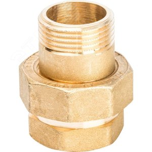 Разъемное соединение 'американка' ВН, уплотнение под гайкой по плоскости 1' - фото 2