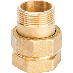 Разъемное соединение 'американка' ВН, уплотнение под гайкой по плоскости 1' 1/4 - фото 2