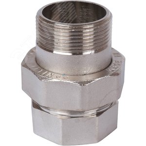 Сгон разъемный ВН 1'1/2 прямой (американка), никелированный - фото 2