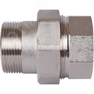 Сгон разъемный ВН 1'1/2 прямой (американка), никелированный - фото 5