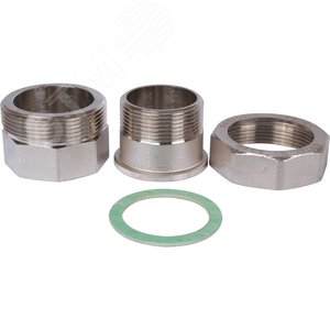 Сгон разъемный ВН 1'1/2 прямой (американка), никелированный - фото 9