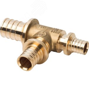 Тройник 25х20х16 переходной, аксиальный, для труб из сшитого полиэтилена - фото 1