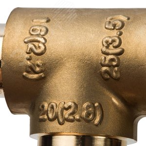 Тройник 25х20х16 переходной, аксиальный, для труб из сшитого полиэтилена - фото 6