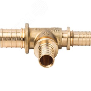 Тройник 32х25х25 переходной, аксиальный, для труб из сшитого полиэтилена - фото 2