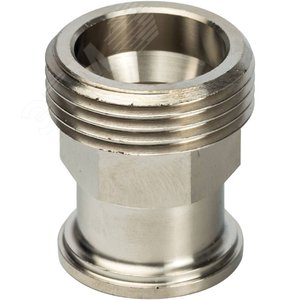 Соединение разъемное с плоским уплотнением и обратным клапаном, никелированное 3/4' - фото 4