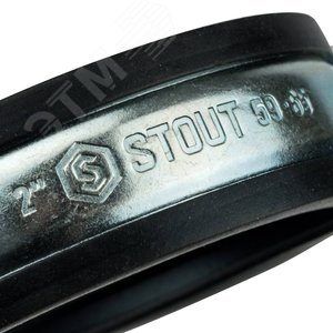 Хомут для труб комплект хомут+шпилька шуруп +дюбель пластиковый 2' (59-65) - фото 5