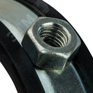 Хомут для труб комплект хомут+шпилька шуруп +дюбель пластиковый 2 1/2' (75-80) - фото 4