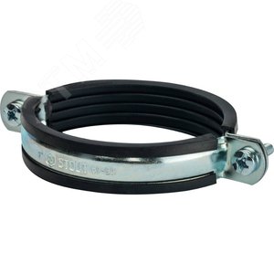 Хомут для труб комплект хомут+шпилька шуруп +дюбель пластиковый 3' (87-94) - фото 2