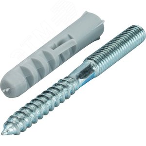 Хомут для труб комплект хомут+шпилька шуруп +дюбель пластиковый 3' (87-94) - фото 6