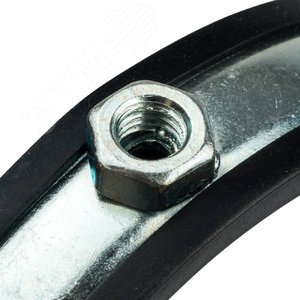 Хомут для труб, комплект хомут+шпилька шуруп +дюб ль пластиковый 4 (107-116) - фото 4