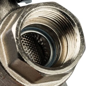 Кран шаровой с фильтром 3/4' ручка бабочка - фото 4