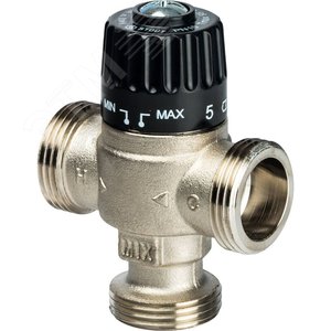 Клапан термостатический смесительный для систем отопления и ГВС 1' НР 30-65гр Kvs=1,8