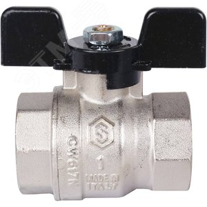 Кран шаровой стандартнопроходной 1' ВВ ручка бабочка - фото 4