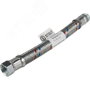 Изображение товара Подводка гибкая для воды 3/4' ВН длина 30 см (шт)