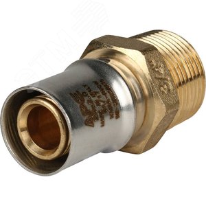 Переходник с наружной резьбой 3/4'х20 для металлопластиковых труб прессовой - фото 2