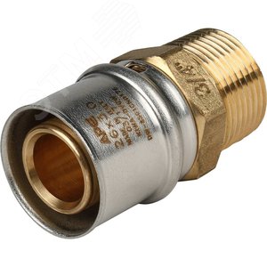 Переходник с наружной резьбой 3/4'х26 для металлопластиковых труб прессовой - фото 1