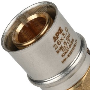 Переходник с наружной резьбой 3/4'х26 для металлопластиковых труб прессовой - фото 7