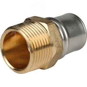 Переходник с наружной резьбой 1'х26 для металлопластиковых труб прессовой - фото 2