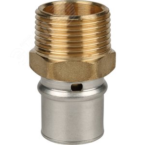 Переходник с наружной резьбой 1'х26 для металлопластиковых труб прессовой - фото 5