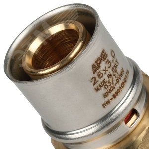 Переходник с наружной резьбой 1'х26 для металлопластиковых труб прессовой - фото 7