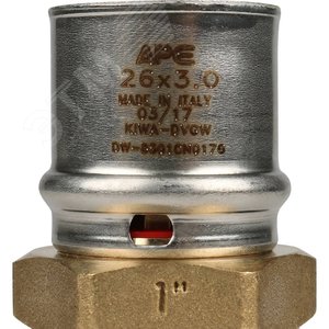 Переходник с наружной резьбой 1'х26 для металлопластиковых труб прессовой - фото 8